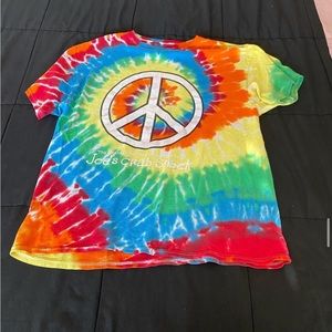 joe’s crab shack shirt m/l tie dye